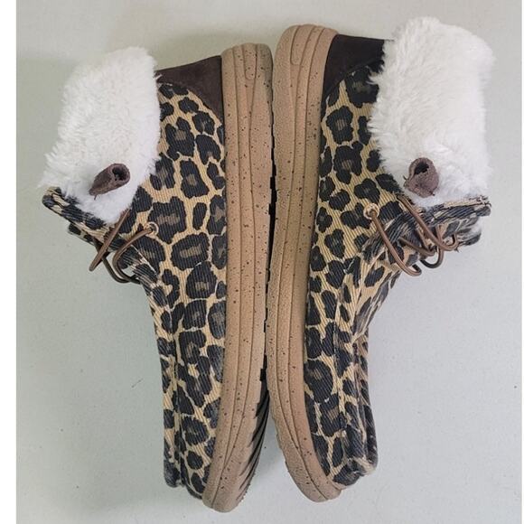 Cassidy Faux Fur Lined Boot Leopard Print Size 8 - Picture 3 of 11